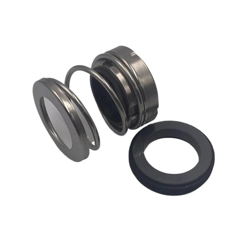 Rock Solid Mechanical Shaft Seal for Vacuum Pumps Silicon Carbide Carbon Face with Fkm Lip Single Spring visible from the side.