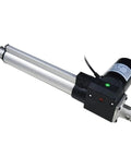 Pro Level Electric Linear Actuator Running On 12 Volt Or 24 Volt Power Delivering Reliable 600 Up To 1000 mm Stroke Length For Smooth Linear Motion Control In Your Custom Fabrications And Mechanical Projects That Are Absolute Badasses, showing a sleek metallic actuator.