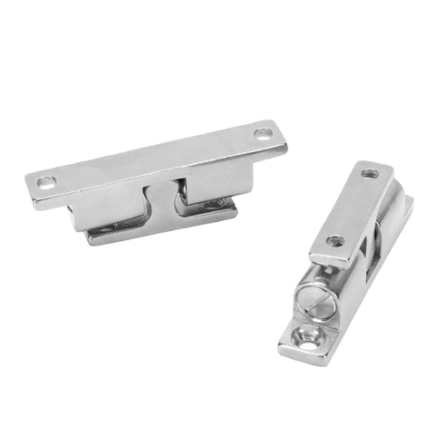 Adjustable Tension Double Roller Ball Catch Latch Lock Crafted From Rock Solid 316 Stainless Steel, marine-grade, 70mm length, precise lock for cupboard doors.