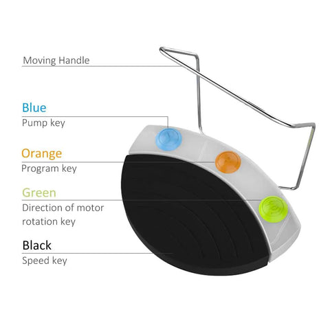 Foot pedal control for Sick Dental Implant Motor Rotary Handpiece Kit, featuring colored buttons for function settings.