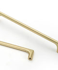Kick Up Your Style With These Slick 10 Pack 7.5 Inch Brushed Gold Cabinet Pulls For Kitchen Cabinets Drawers And Cupboards close-up of brushed gold cabinet pulls