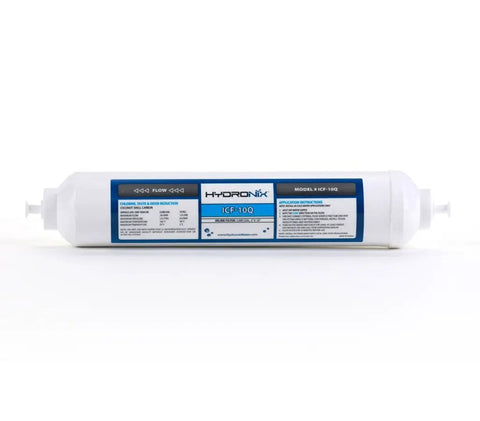 DIY Friendly Inline Post Activated Carbon Water Filter Replacement Cartridge With Quarter Inch Quick Connect For Fridge Ice Maker And RO System 2000 Gallons 3 Pack