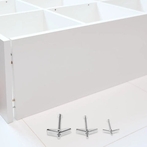 Heavy Duty Toggle Bolt Kit With Wing Nuts And Drywall Anchors 24 Pcs Screws Set with furniture in background