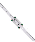 MGN7H Miniature Linear Rail Slide For CNC Machines And 3D Printers, close-up of steel ball guide rail with holes, smooth motion