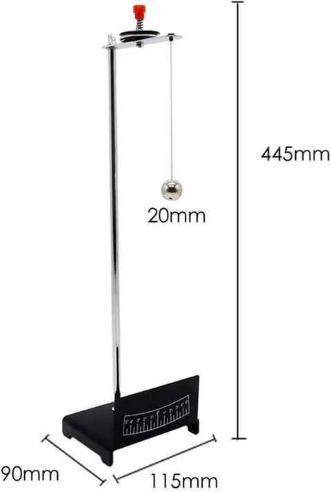 Metal Pendulum Experiment Kit With Adjustable Bob Height For Simple Harmonic Motion Physics Lab, Local Gravity Test