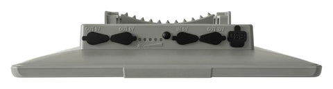 All In One Solar Panel For Trail Cameras With Built In Lithium Battery and Plug And Play Setup showing output ports and USB features.