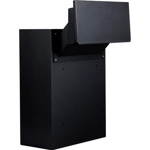 Tough As Nails Through The Wall Mail Drop Box With Adjustable Chute And Secure Code Lock Rainproof Wall Mount Black