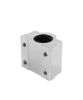 4 Pack Linear Bearing Slides SCS10UU 10mm Length For CNC Parts And DIY 3D Printer Upgrades, silver aluminum bearing block