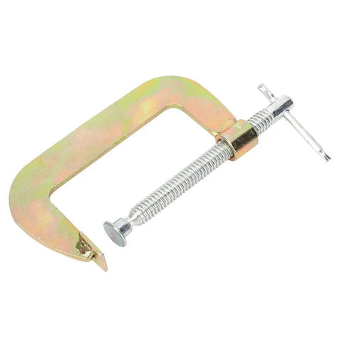 Heavy Duty 12 Inch C Clamp With Deep Hold And Wide Clamping Range Tool For Woodworking And Welding Heat Treated Fixture In Carbon Steel And Cast Iron G Type Clamping Grip For Secure Boards And Parts 1 Pack, 12-inch steel G clamp