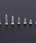 M3 Button Head Self Tapping Screws Kit 500 Pcs With Plastic Storage Box Built Tough Stainless Steel 304 And Carbon Steel Fasteners
