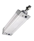 Tough as Nails Industrial Automation Linear Motion Actuator Pneumatic Cylinder with steel chassis for robotic assembly.