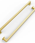 Sleek Gold Cabinet Pulls And Zinc Alloy Handles Set Of 6 For Kitchen Drawers with modern design and smooth finish.
