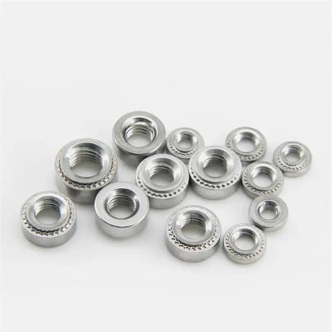 50 Pack M3-1mm CLS Self Clinching Nut Inserts 304 Stainless Steel Round Head Nutserts in various sizes