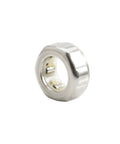 Heavy Duty One Way Clutch Needle Roller Bearing 5 Pack For Compact Mechanical Builds, silver metal with inner grooves.