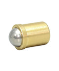 Built Tough Spring Ball Plunger With Smooth Gliding Collar, brass body with stainless steel ball end, precision fit for hardware.