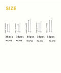 Must Have Assorted Split Pins Cotter Fixings Kit In Zinc Plated Steel With Hard Case Includes 525 700 875 Pieces In Multiple Sizes For Quick Insertion And Secure Fastening. Size chart of zinc plated split pins, 10mm to 30mm, M1.3-M2.5