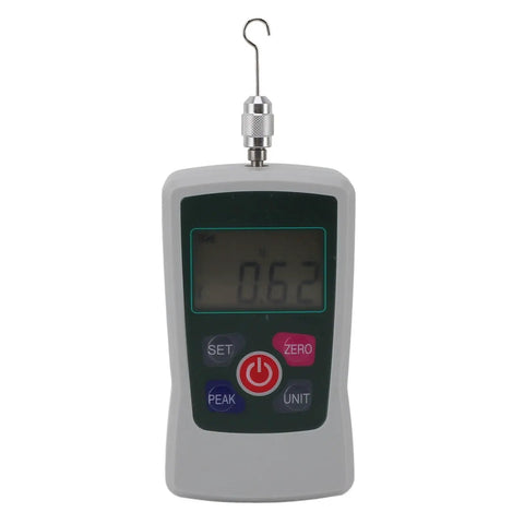Grab And Go Digital Push Pull Force Meter With Spot On Accuracy Testing Up To Twenty Newtons displayed showing 0.62 measurement.