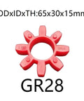 Jaw Coupling Elastomer Urethane Buffer Kit For Flexible Drive, Polyurethane Coupler Damper, 65x30x15mm, GR28