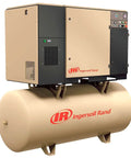 Heavy Duty Rotary Screw Air Compressor 15 HP 460 Volt 3 Phase with storage tank, designed for industrial use and reliability.