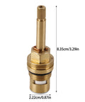 Built Like A Tank Brass Faucet Cartridge With Ceramic Valve Cores For No Nonsense Plumbing Repairs Heat Resistant and Smooth Glide.