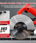 Electric Double Water Spray Device back view for Heavy Duty Electric Tile Bevel Cutter And Wet Cut Angle Grinder for Ceramic and Marble.