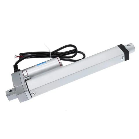 Badass Electric Linear Actuator Featuring A Rock Solid 200Mm Stroke And Serious 1000N Thrust For Smooth DC Powered Push Pull Motion In DIY Automations That Are Built Different, shown from side angle with wiring.