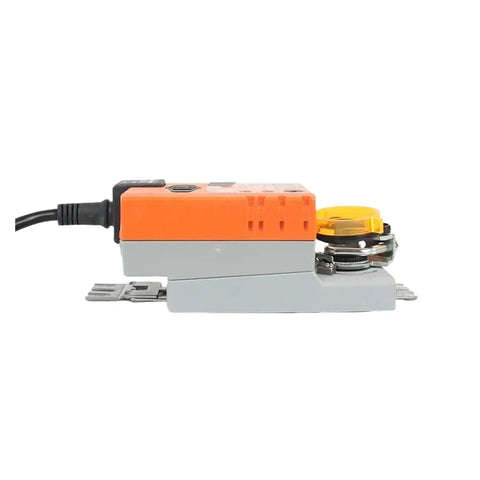 Motorized Damper Actuator Valve Controller Packing Serious Five Nm Torque AC DC 24 Volt side view showing compact design for HVAC.