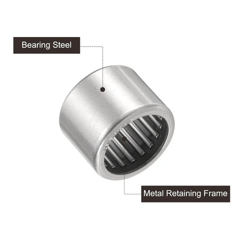 5 Pcs HK2020 One Way Needle Roller Bearings 20x26x20mm Clutch Bearing Temp Resistant Steel with metal retaining frame.