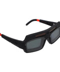 Auto Darkening Welding Safety Glasses PC Wraparound Sweet Clarity Hard To Beat At The Big Box Store, durable black polycarbonate frame.
