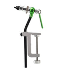 Adjustable Head Fly Tying Vise For Precision Hook Holding Clamp On Rotating Bench Tool Dope Metal Vise For Fly Fishing Tying Durable Silver Finish Sturdy Desk Top Vise, clamp-on view