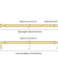 Top Notch Brushed Gold Cabinet Handles And Drawer Pulls For Kitchen Cupboards Rust Proof Metal Hardware Absolutely No Sweat Setup Heavy Duty Build Quality 10 Pack, 10.66 inch handle shown.