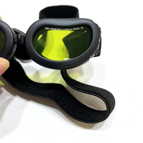 Top Shelf Laser Protection Goggles For Tiny Paws And Furbabies Featuring Anti Glare Uv400 Glass and black adjustable strap.