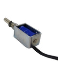 Two Pack Mini Push Pull Linear Solenoid Electromagnet With 5mm Stroke, DC 5V To 12V, 25 Ohm, Open Frame Mini Frame Actuator