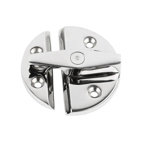 Top Notch 316 Stainless Steel Round Marine Catch Latch offering smooth 180 degree action for secure boat doors and cabinets.