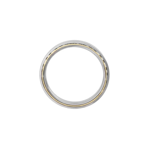 Precision Thin Section Roller Bearing Replacement For KD045XP0 CSXD045 RD045XP0 SD045XP0 round bearing with gold and silver finishes.