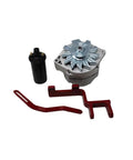New 6 To 12 Volt Conversion Kit For Farmall Tractors Including Models 100 130 And 200 with alternator, coil, and metal bracket.