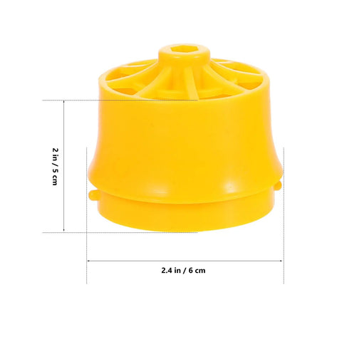 Toddmomy Electric Pipe Threader Kit Compat With Manual Power Drill Plastic Pvc Threading Tool Set Lightweight For Plumbing Npt Taps Dies yellow plastic pipe threader accessory 2.4 inches