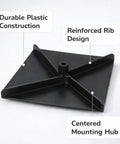 Spreader Impeller Replacement Plate For Lawn Spreader Attachments Pro Grade Durable No Fuss Easy Install For Quick Even Lawn Care Compatible With AgriFab Spreader Systems No Assembly Required, featuring durable plastic construction and centered mounting hub.