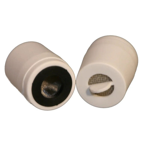Two Pack Washing Machine Water Filter Replacement With Five Stage Filtration That Traps 98% Of Sediment Over 25 Microns, close-up of filters