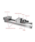 5 Inch High Precision Manual Flat Tool Maker Vise With Knockout Precision And Rock Solid Grip, labeled parts view.