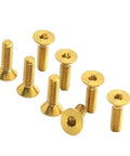 Top Shelf M3 Gr5 Titanium Countersunk Screws Hex Socket Flat Head Fasteners Built Tough Corrosion Resistant Hardware Real Deal Smooth Threads Five Pack Green