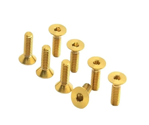 Top Shelf M3 Gr5 Titanium Countersunk Screws Hex Socket Flat Head Fasteners Built Tough Corrosion Resistant Hardware Real Deal Smooth Threads Five Pack Green