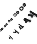 Nylon Screw Nut Washer Set M2 M2.5 M3 M4 M5 270 Piece Black Assortment Kit For Electronics And DIY Projects