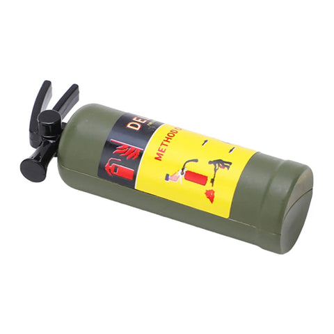 Top Tier RC Car Mini Fire Extinguisher Slick Simulation Decoration Lightweight Portable Accessory With Adhesive Stickers For Clean Vehicle Customization And Road Ready Setup, green plastic extinguisher.