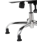 5 Pack Tall Fixed Stem Chair Wheel Stopper Guards For Office Desks Prevents Rolling On Smooth Floors, heavy-duty black stoppers on chair wheels.