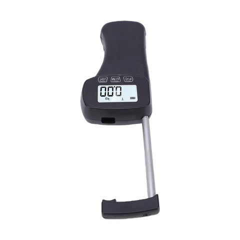 Dead Nuts Accurate Digital Force Gauge 11Lb Push Pull Tension Tester Compact Handheld Tool showing backlit display and metal hook.