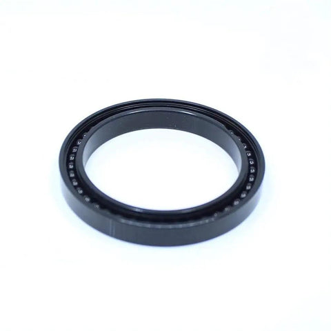 Rock Solid High Temperature Full Ball Bearing 25X37X7Mm Thin Section Design for heavy duty applications, black metal finish.