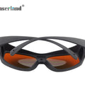 Heavy Duty Laser Eye Protection Shades With Legit OD5 Plus Glass Filtering 190 To 540Nm And 800 To 2000Nm Beams close-up front view.