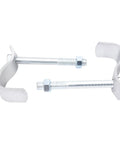 Built Different Heavy Duty Sliding Gate Hardware Kit Featuring 6 Inch C Type Track Rollers For Chain Link Fencing 600 Pound Capacity No Hassle Operation And Quick Swap Bolt On Latch. Metal clamps and bolts for secure installation.