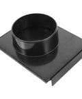 Adjust Airflow With Ease Using This 100mm Black Plastic Dust Collector Valve Blast Gate, showing a black plastic valve designed for dust collection.